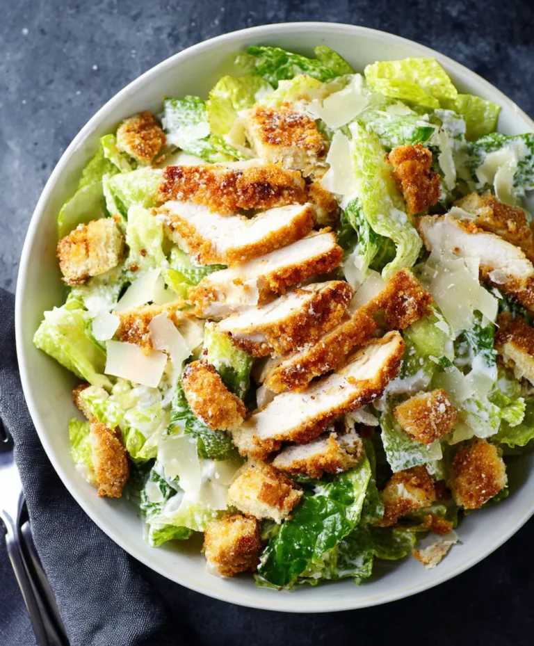 Crispy Chicken Caesar Salad Recipe – Easy & Delicious