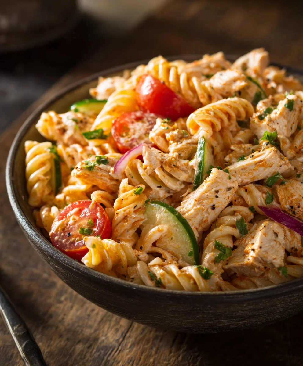 Easy BBQ Chicken Pasta Salad - Delicious & Quick Meal