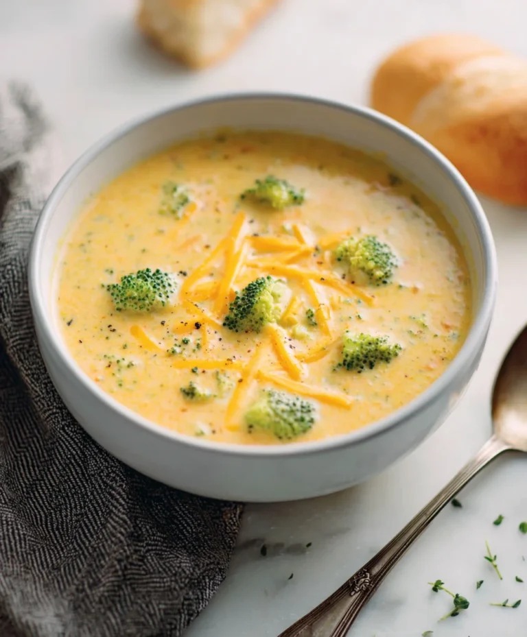 Easy Cheddar Broccoli Soup Recipe