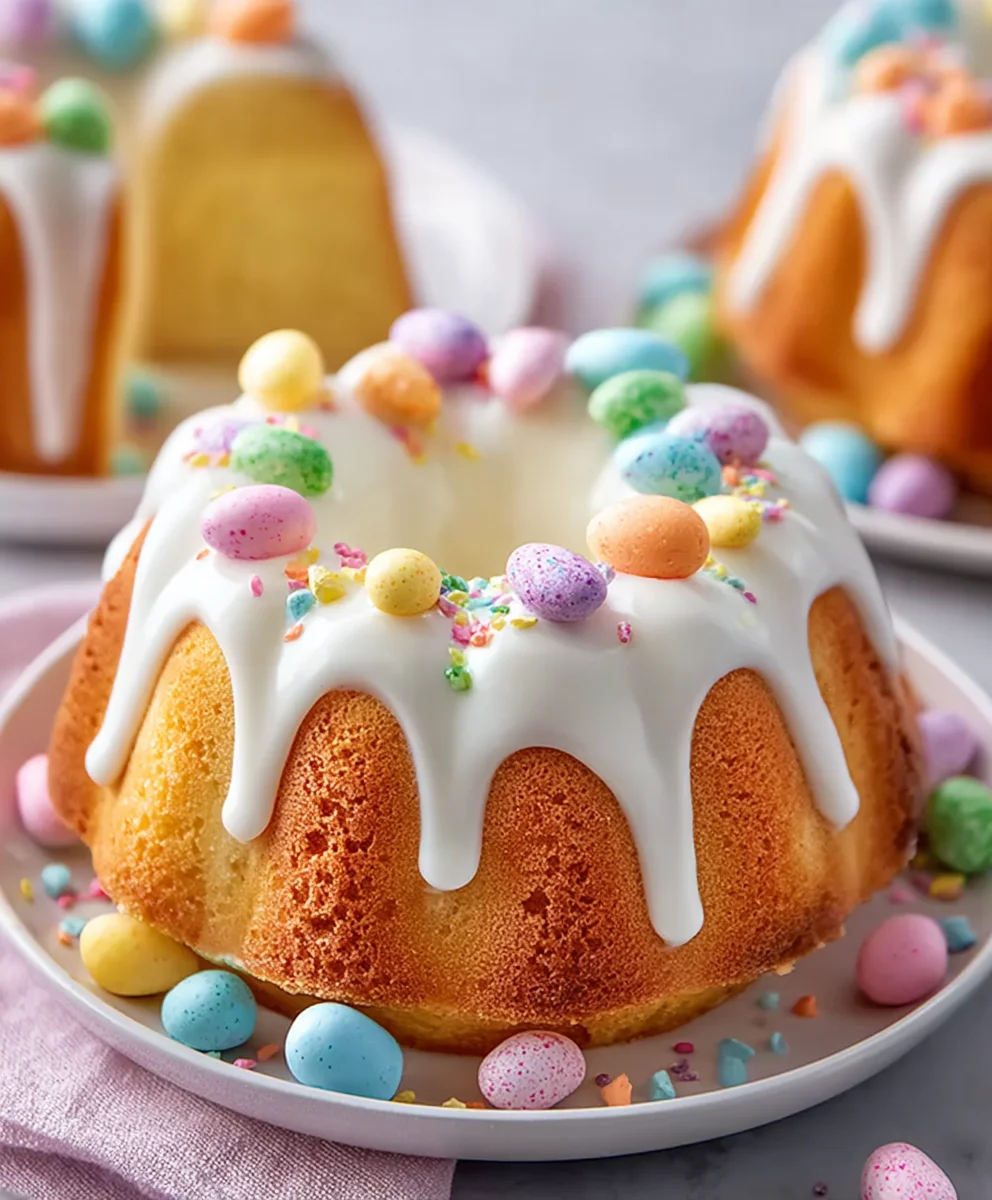 Surprise Inside Easter Bundt Cakes-Festive Sweet Treat