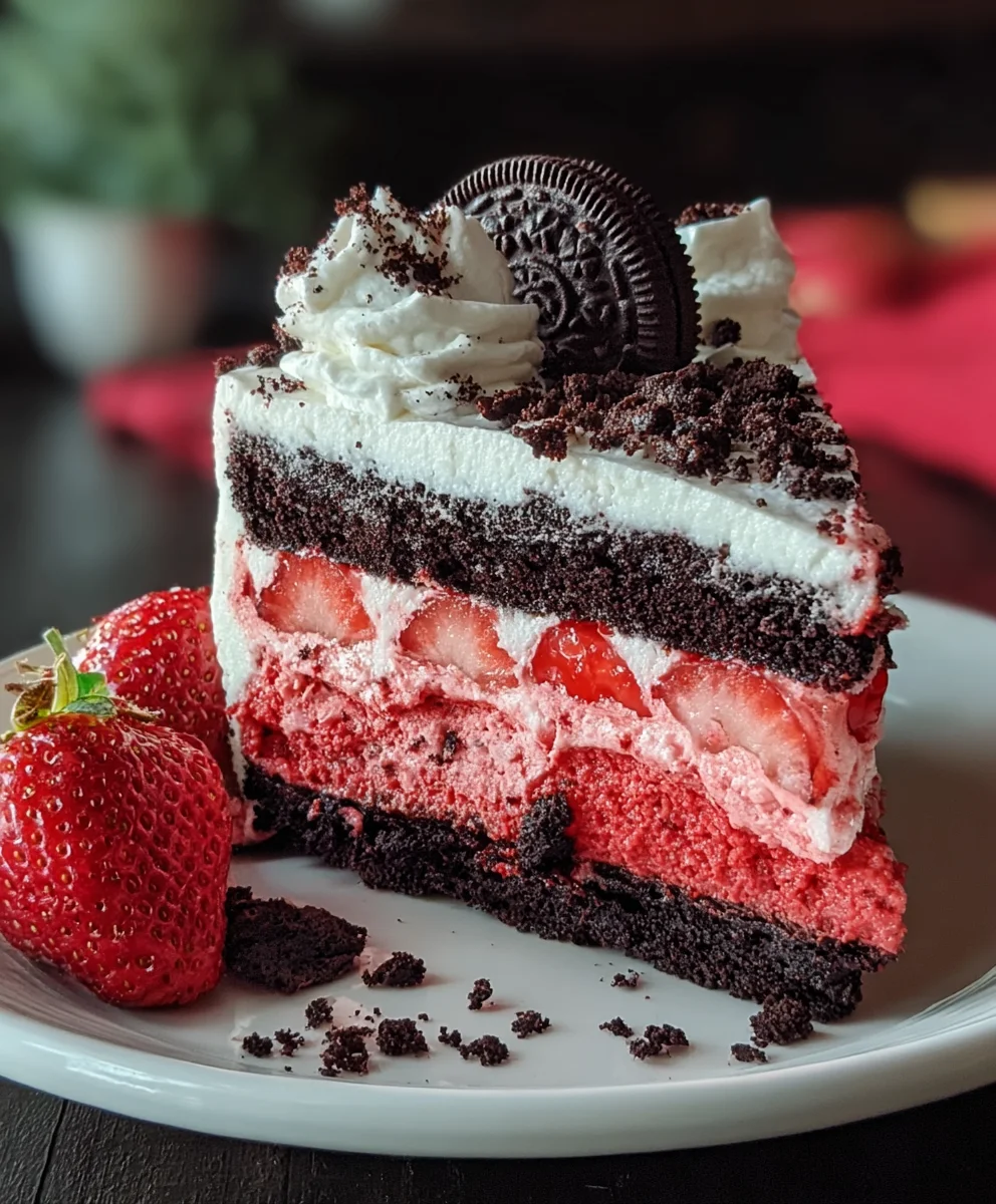 Strawberry Oreo Cake Recipe-Deliciously Easy Dessert