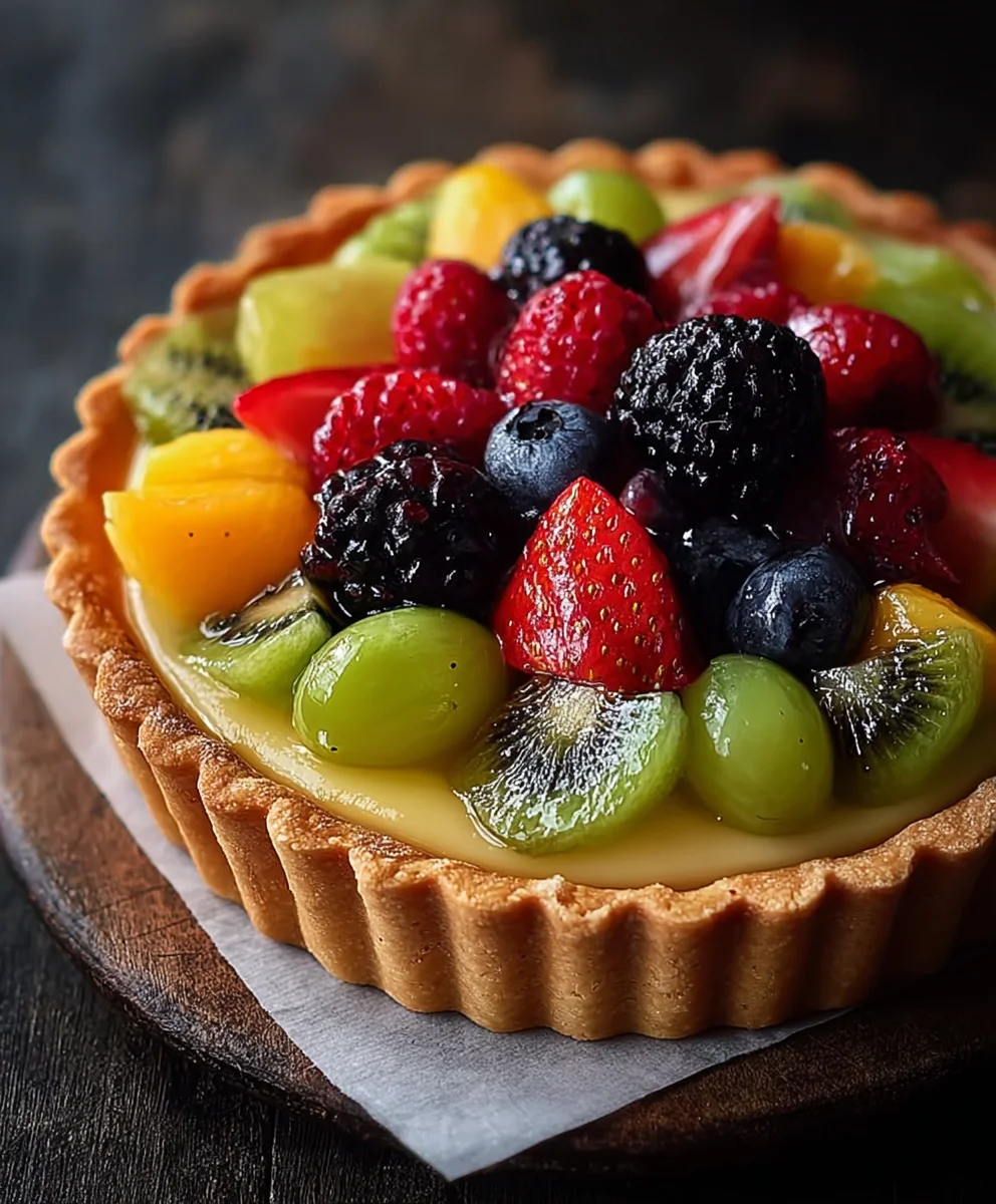 Easy Fresh Fruit Tart Recipe - Delicious Dessert
