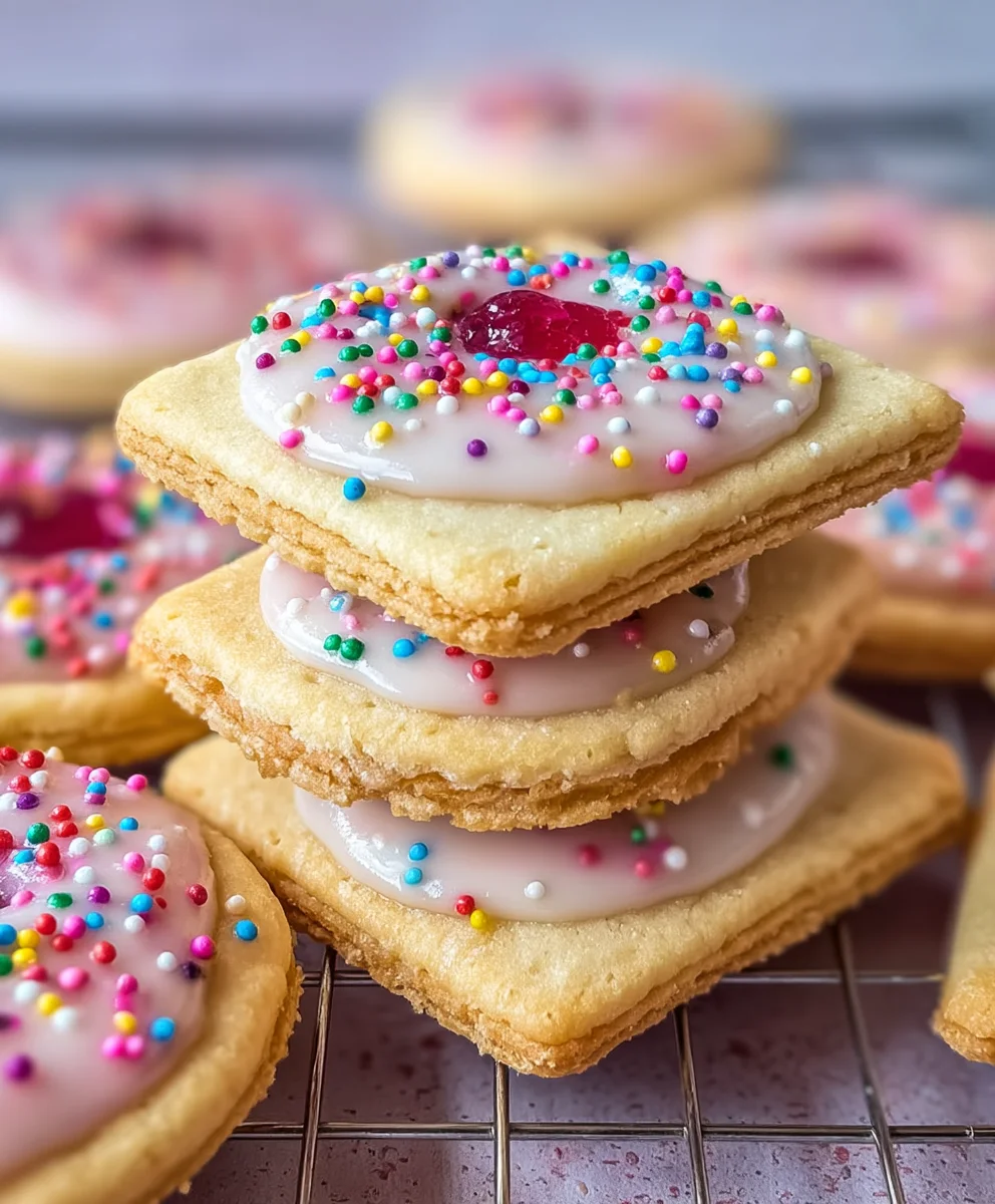 Frosted Pop-Tart Cookies-Sweet Homemade Treat