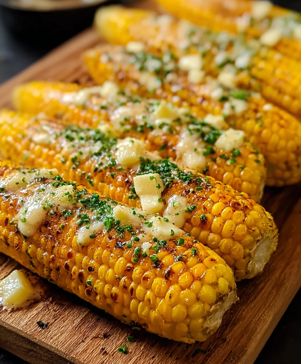 Cheesy Garlic Butter Corn on the Cob Recipe