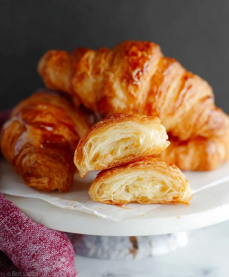 Flaky Homemade Croissants-Easy Recipe