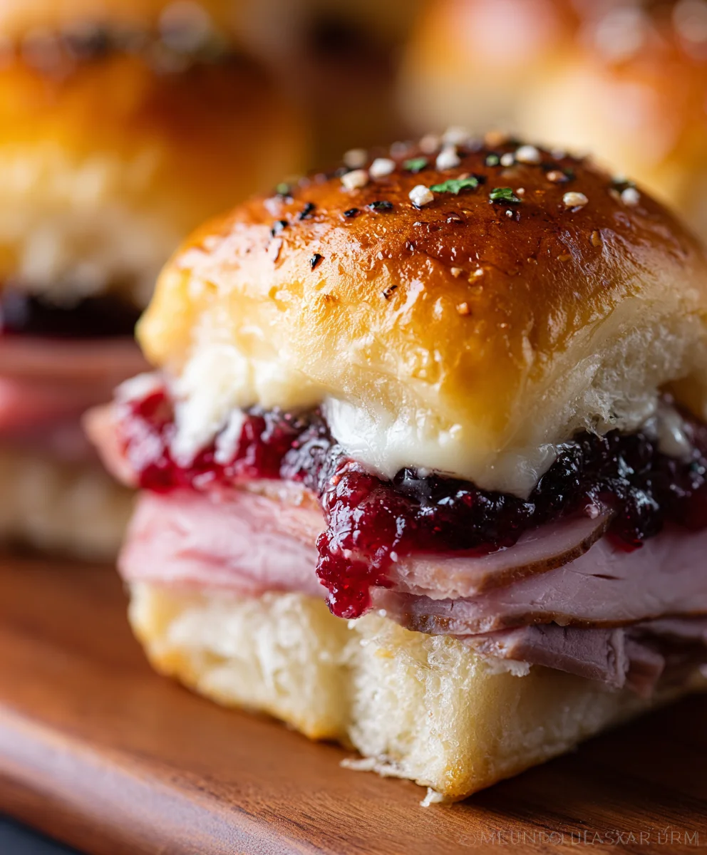 Beef Beef Ham Cranberry Sliders Festive Flavor