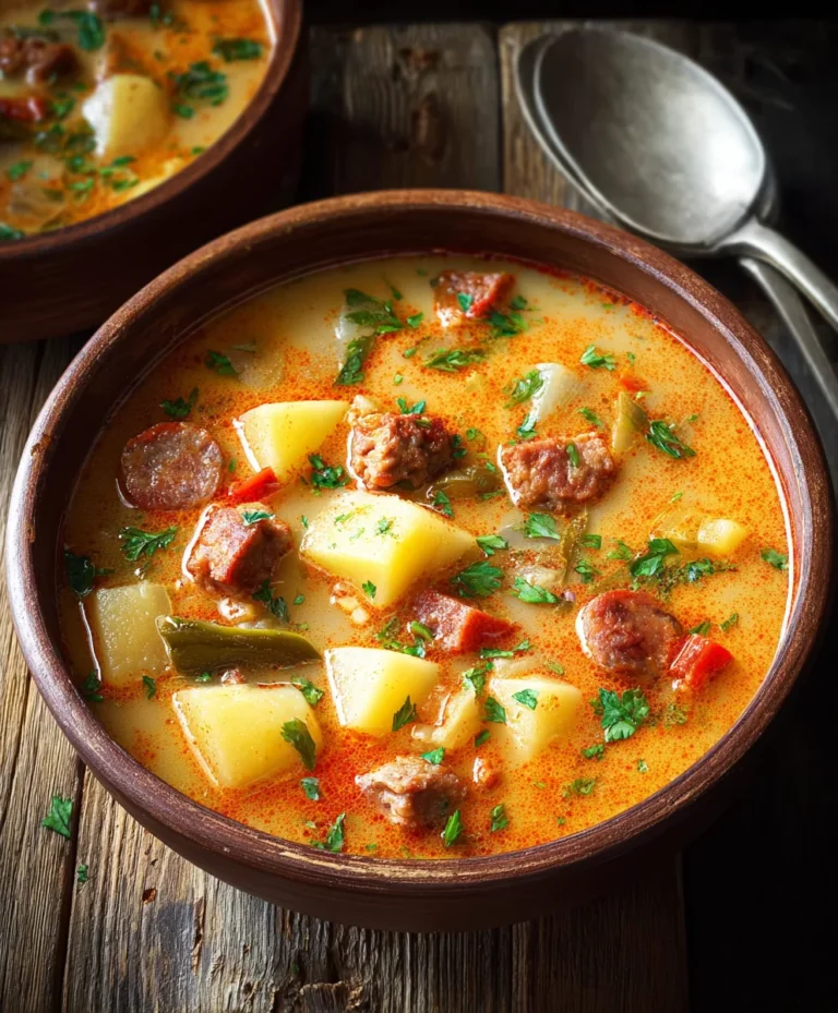 Spanish Potato Beef Beef Chorizo Soup – Hearty & Flavorful