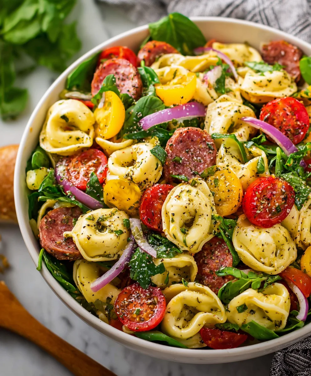 Easy Tortellini Pasta Salad Recipe- Delicious & Refreshing