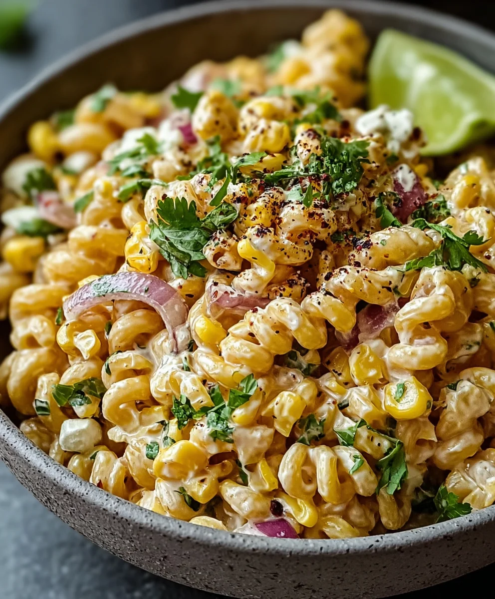 Mexican Street Corn Pasta Salad Recipe - Must Try
