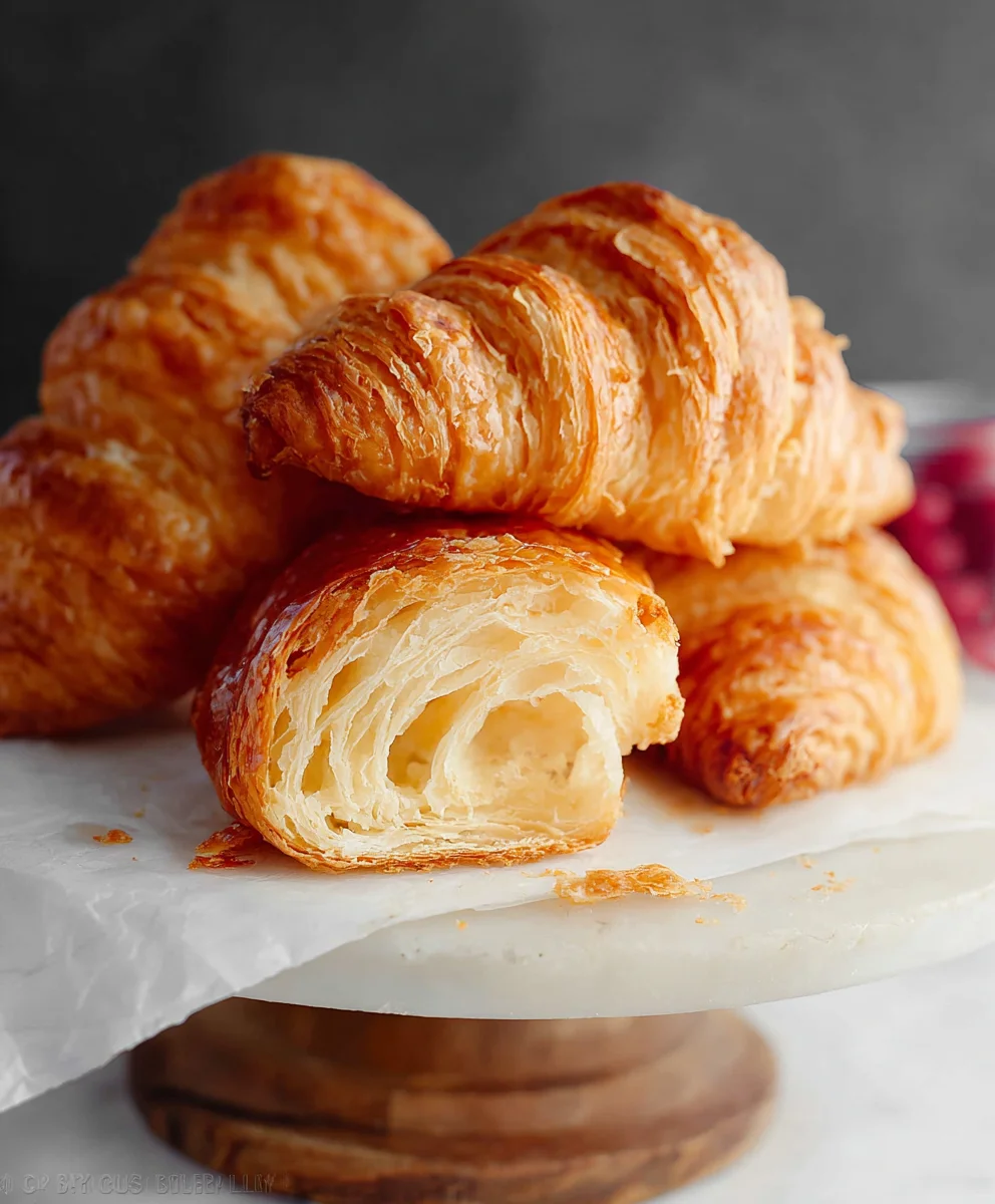 Flaky Homemade Croissants-Easy Recipe