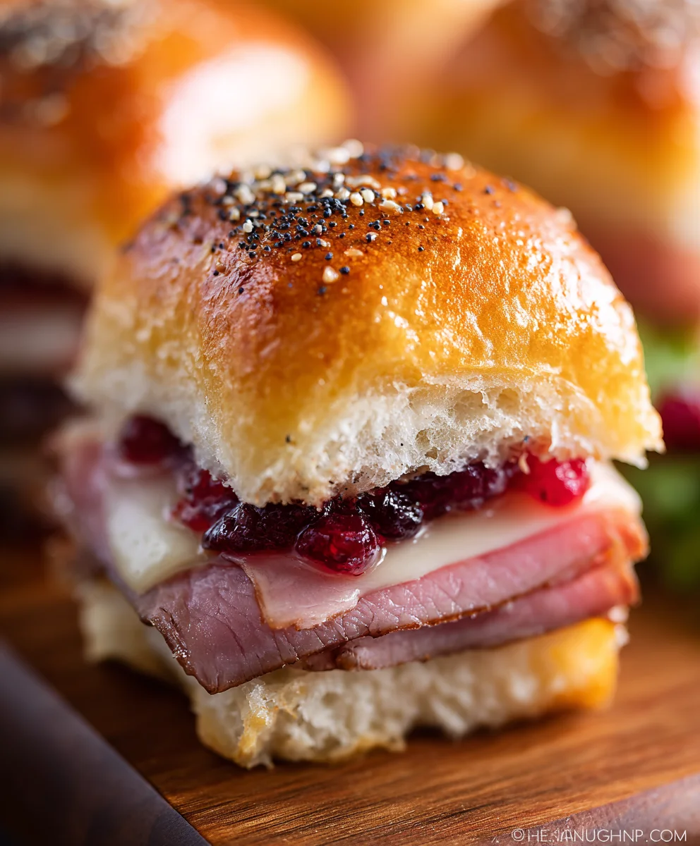 Beef Beef Ham Cranberry Sliders Festive Flavor
