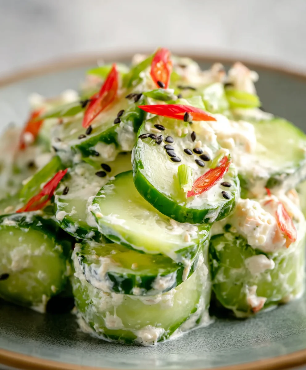 Easy California Roll Cucumber Salad Recipe