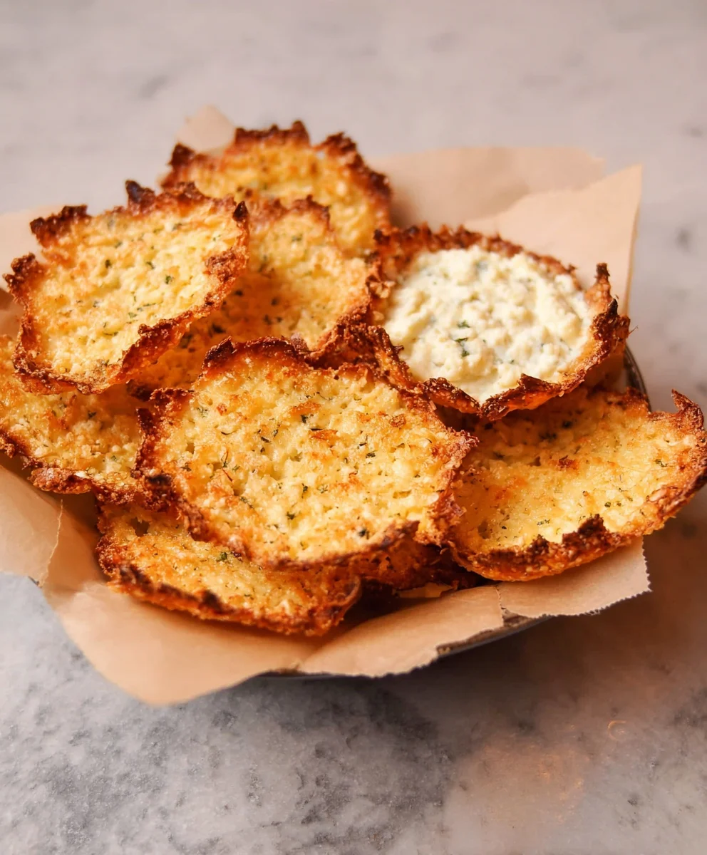 Crispy Cottage Cheese Chips - Healthy Keto Snack