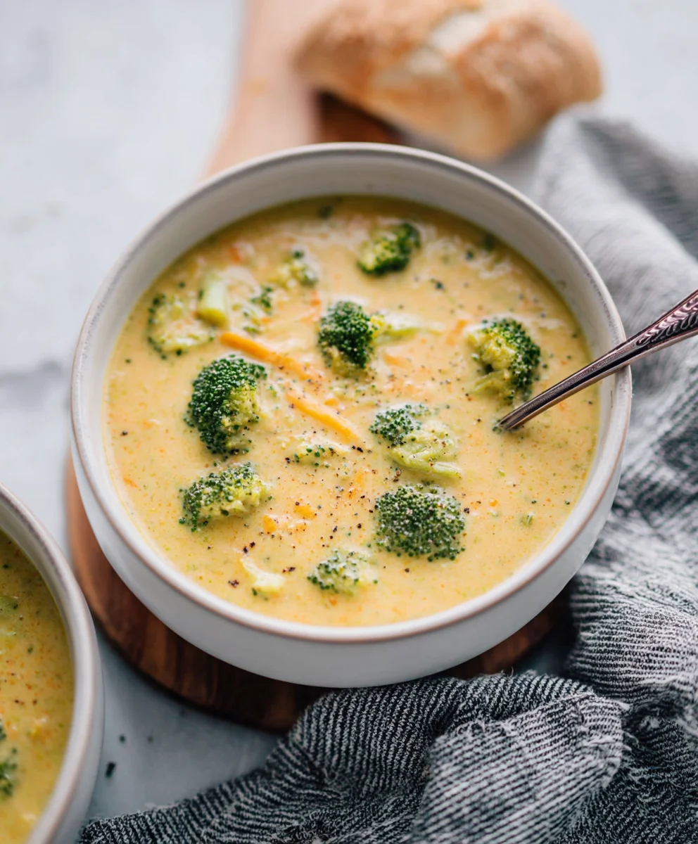 Easy Cheddar Broccoli Soup Recipe