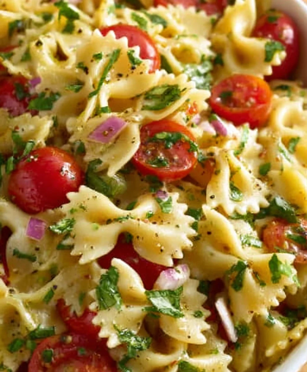 Bow Tie Pasta Salad Recipe- Delicious & Easy Side Dish