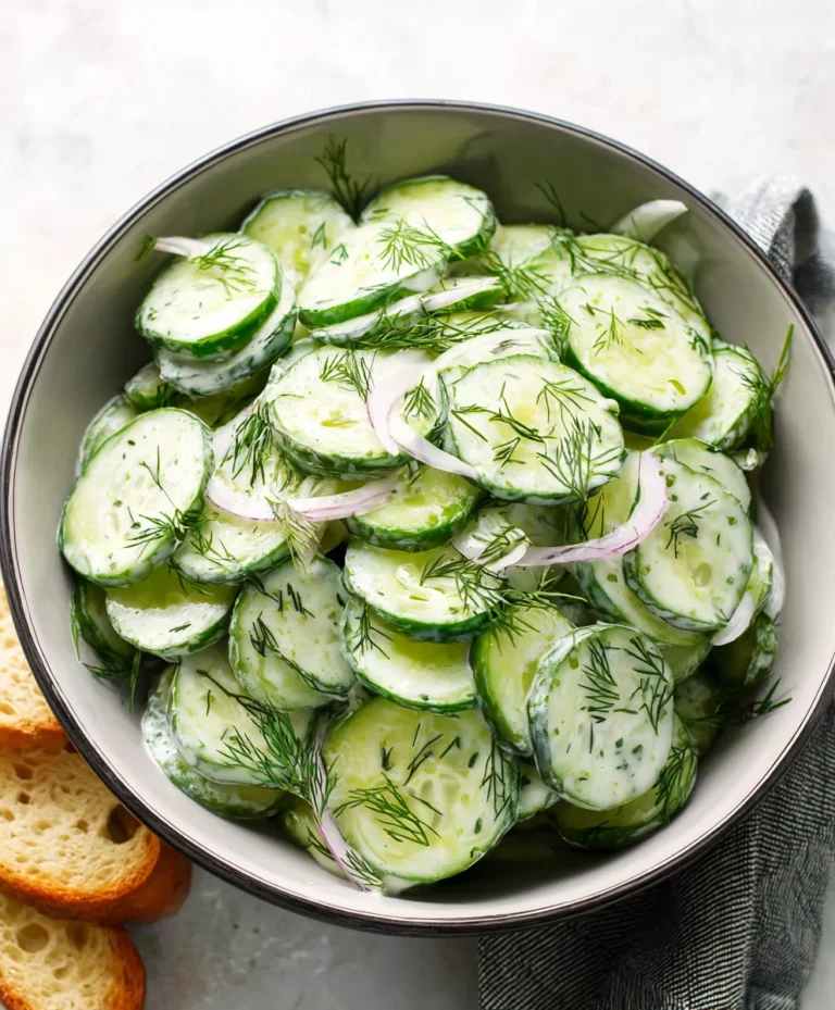 Cucumber Dill Salad Recipe- Fresh & Easy Side