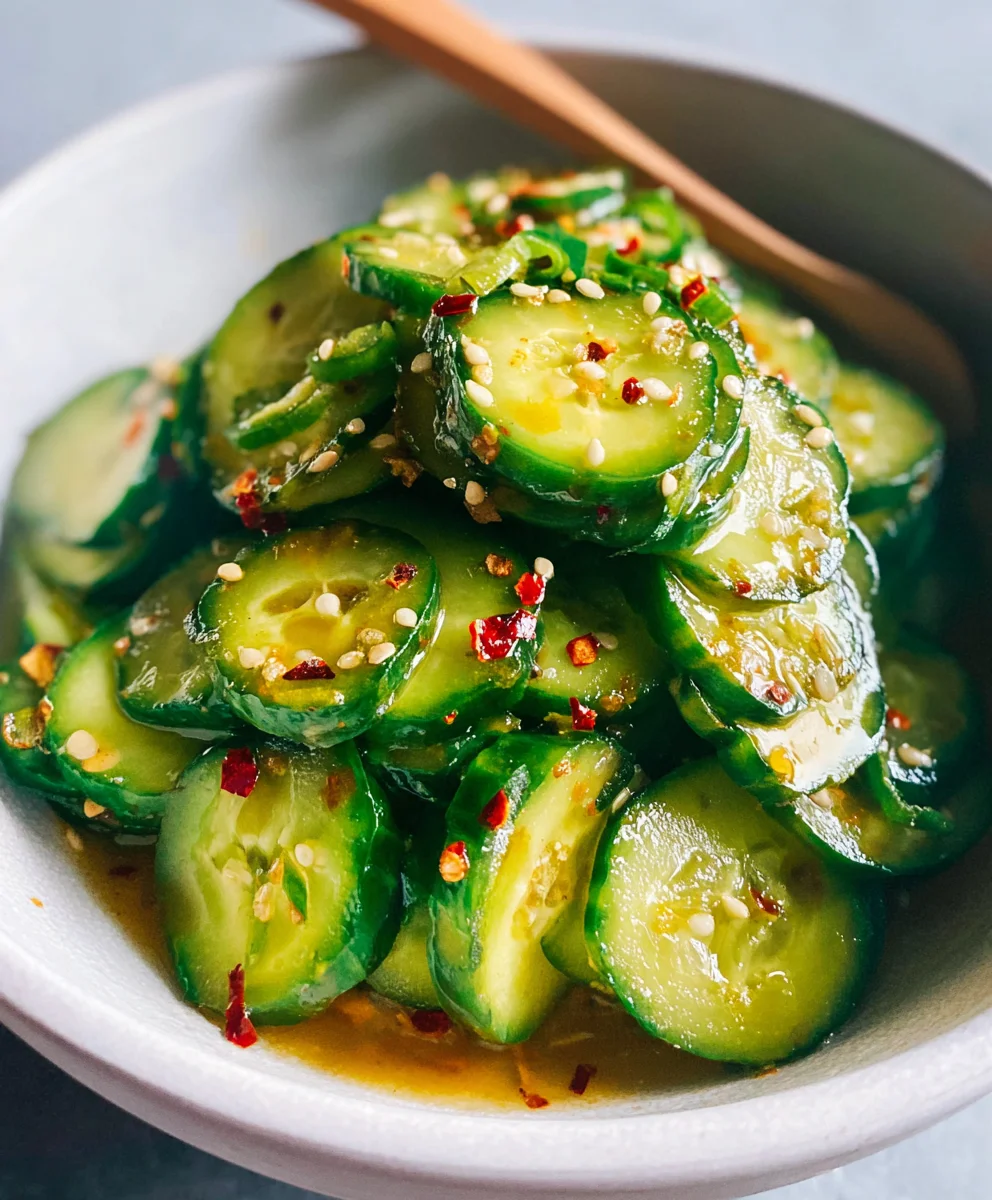 Easy Asian Cucumber Salad- Quick & Refreshing Recipe