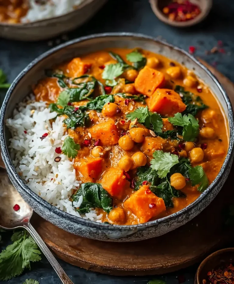 Sweet Potato Chickpea Curry – Easy & Delicious