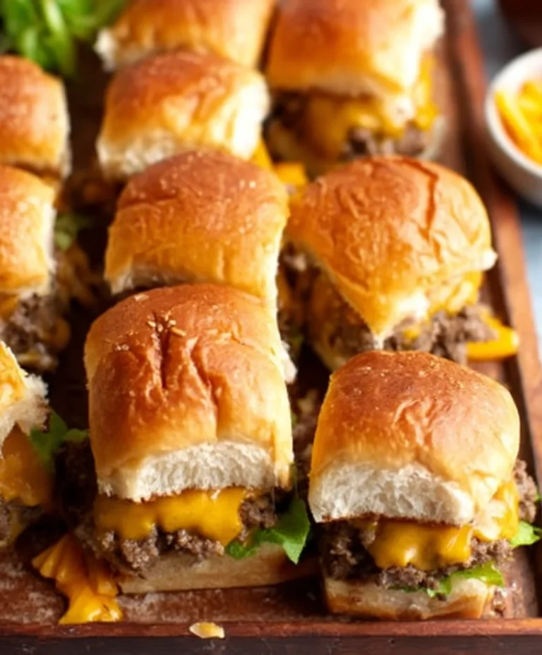 Cheeseburger Sliders – Juicy Beef Bites Easy Recipe