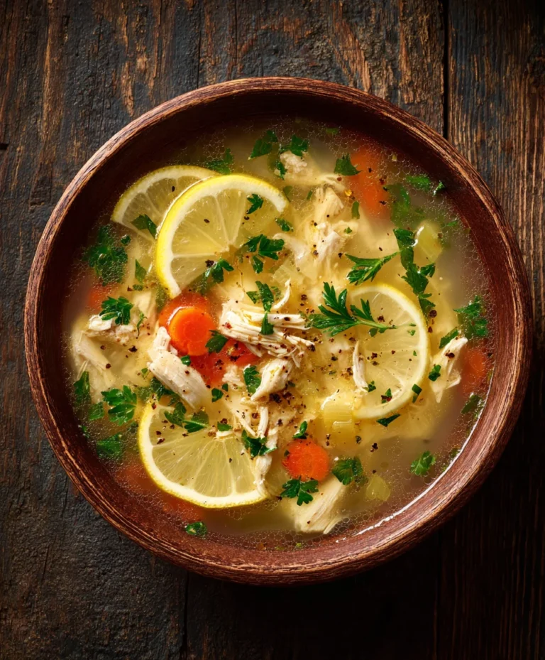 Authentic Greek Lemon Chicken Soup Recipe-Flavorful & Easy