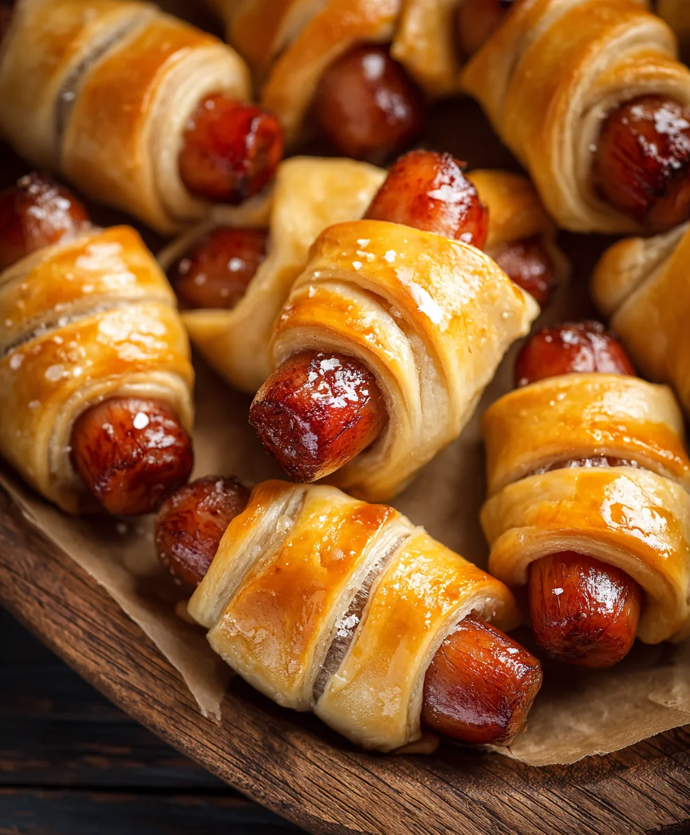 Glazed Beef Pigs in a Blanket Appetizer