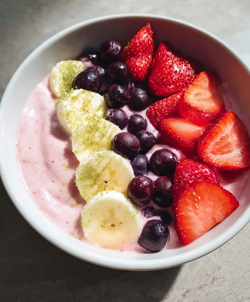 Quick Fruit Smoothie Bowl Greek Yogurt Recipe