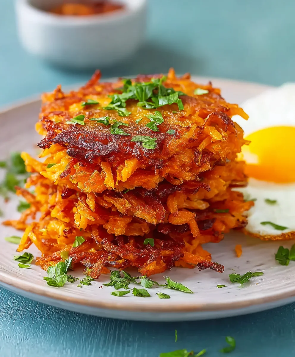 Savory Sweet Potato Hash Browns-Easy Delicious Recipe