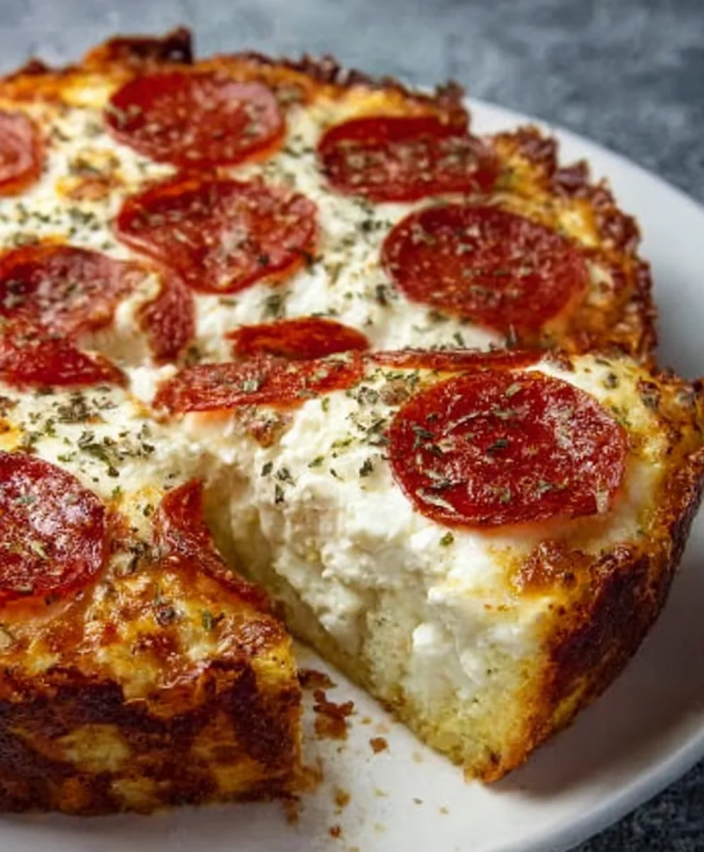 Pizza Style Cottage Cheese Bake - Easy & Delicious