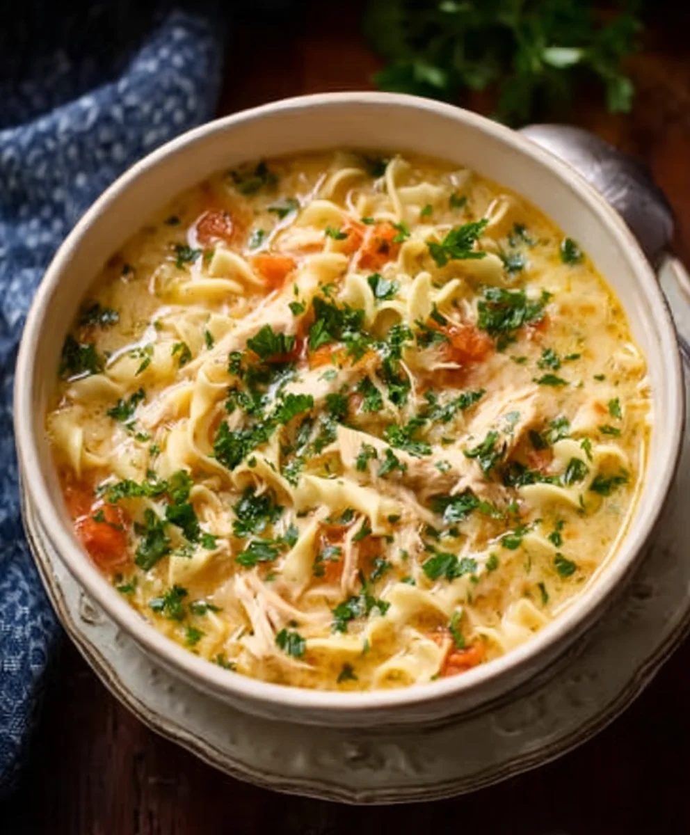 Crack Chicken Noodle Soup - Easy Comfort Food