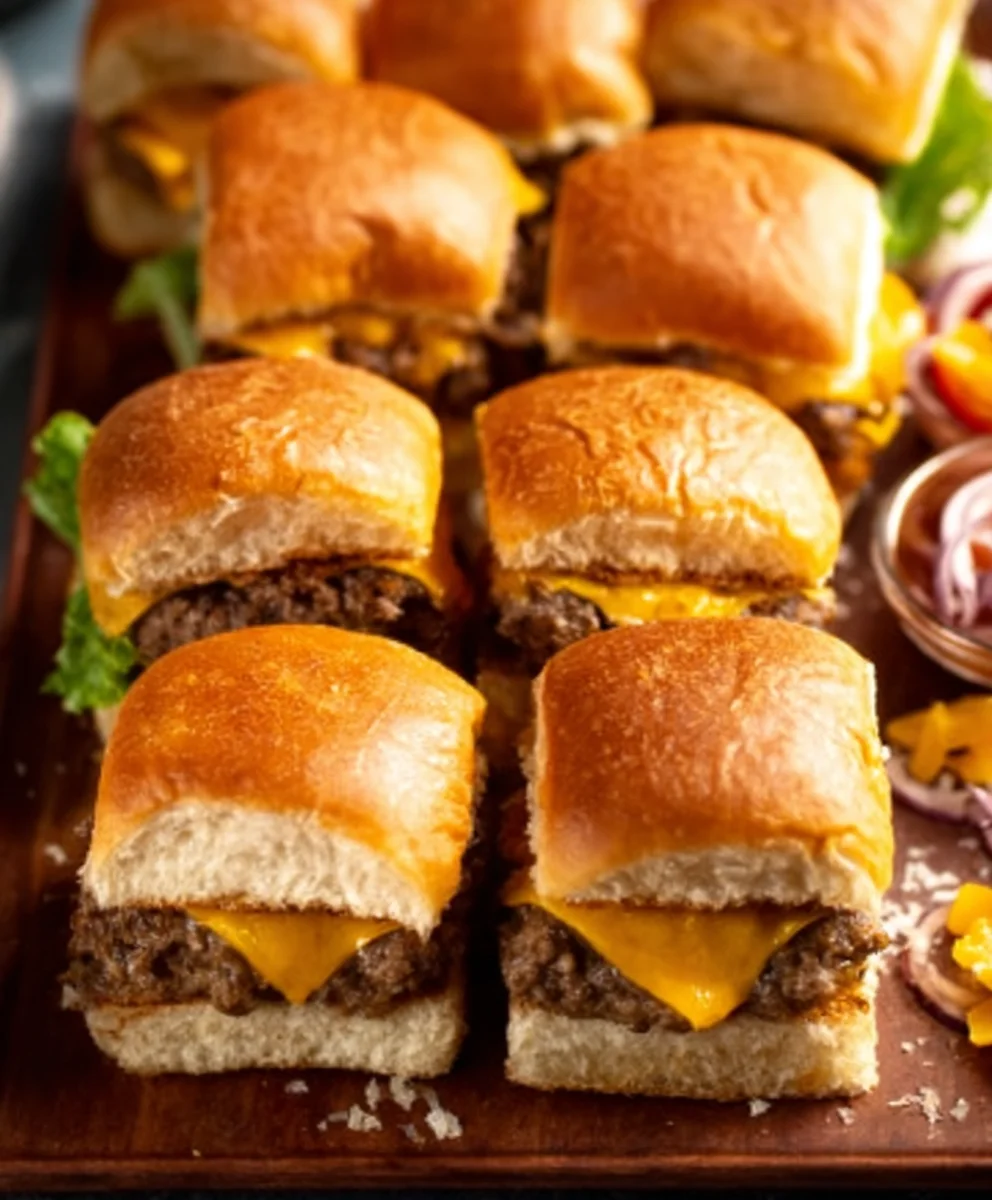 Cheeseburger Sliders - Juicy Beef Bites Easy Recipe