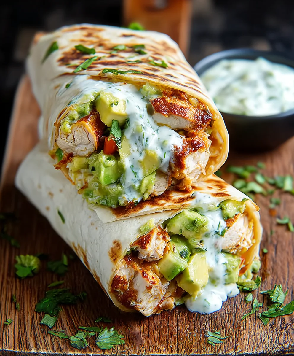 Easy Chicken Avocado Burritos- Quick & Delicious Meal