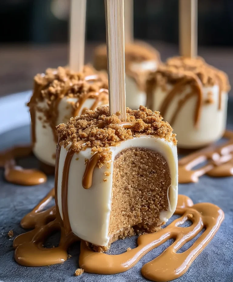 Biscoff Cookie Butter Cheesecake Pops – Delicious Treats