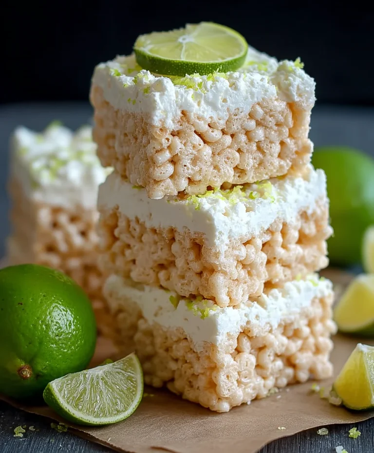 Key Lime Pie Rice Treats – Zesty & Sweet Dessert