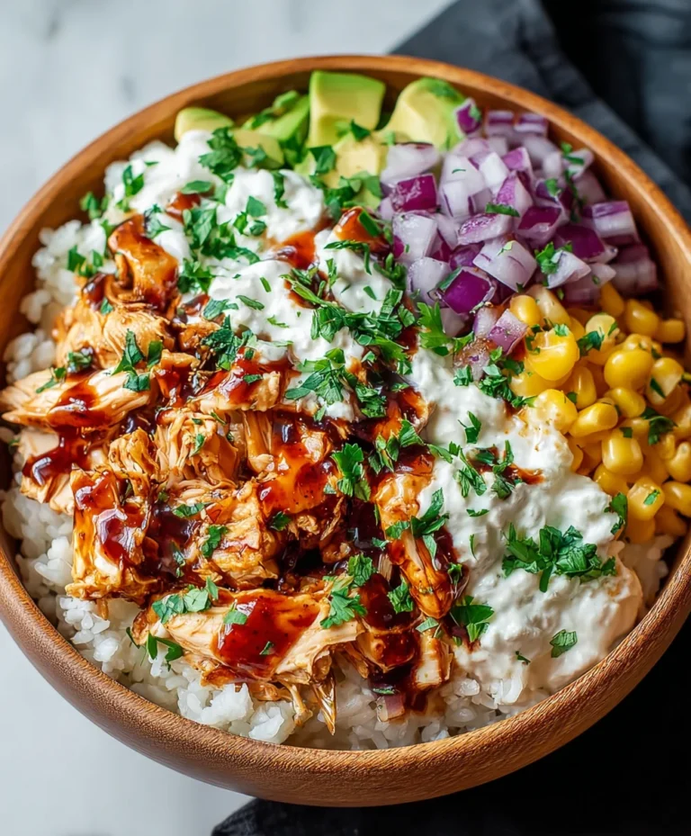 BBQ Chicken Cottage Cheese Bowl- Healthy & Delicious