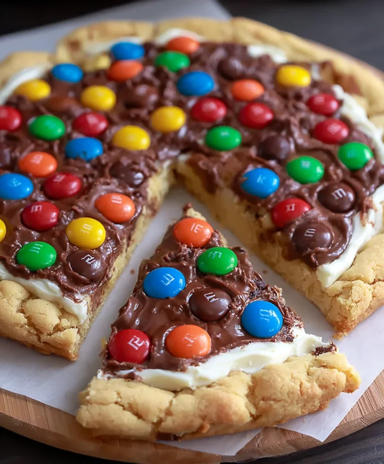 M&M Cookie Pizza Recipe- Easy Dessert Fun