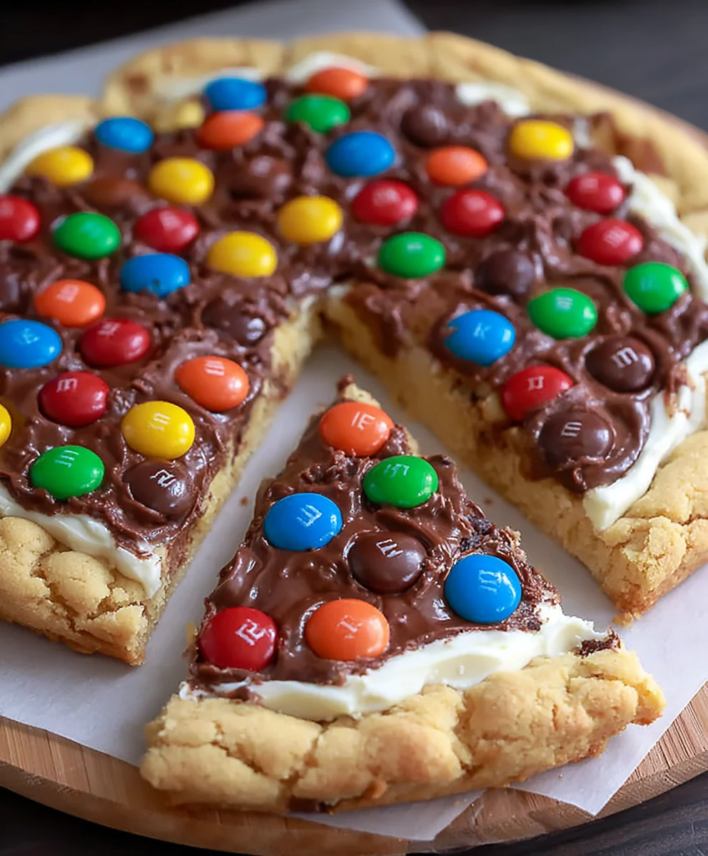 M&M Cookie Pizza Recipe- Easy Dessert Fun