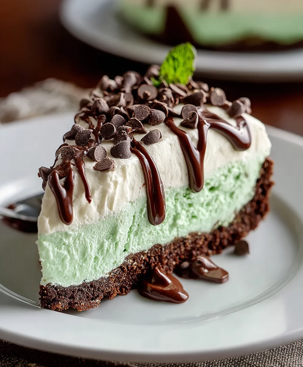 No Bake Mint Chocolate Chip Cheesecake Recipe