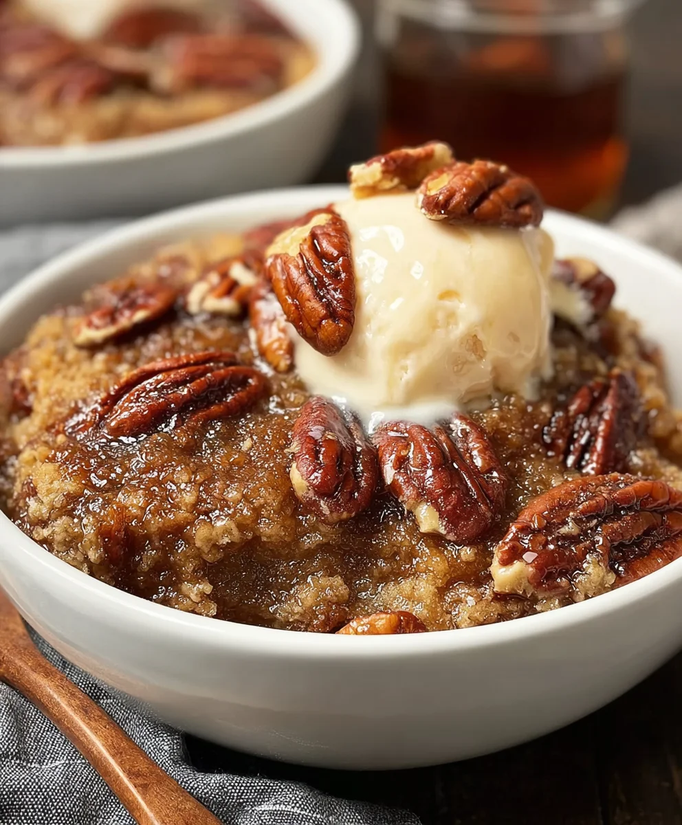 Easy Pecan Pie Cobbler Recipe- Sweet Comfort Dessert