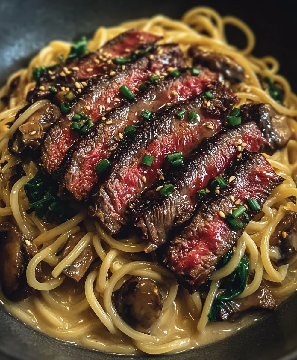 Garlic Butter Beef Noodles-Quick Flavor Blast