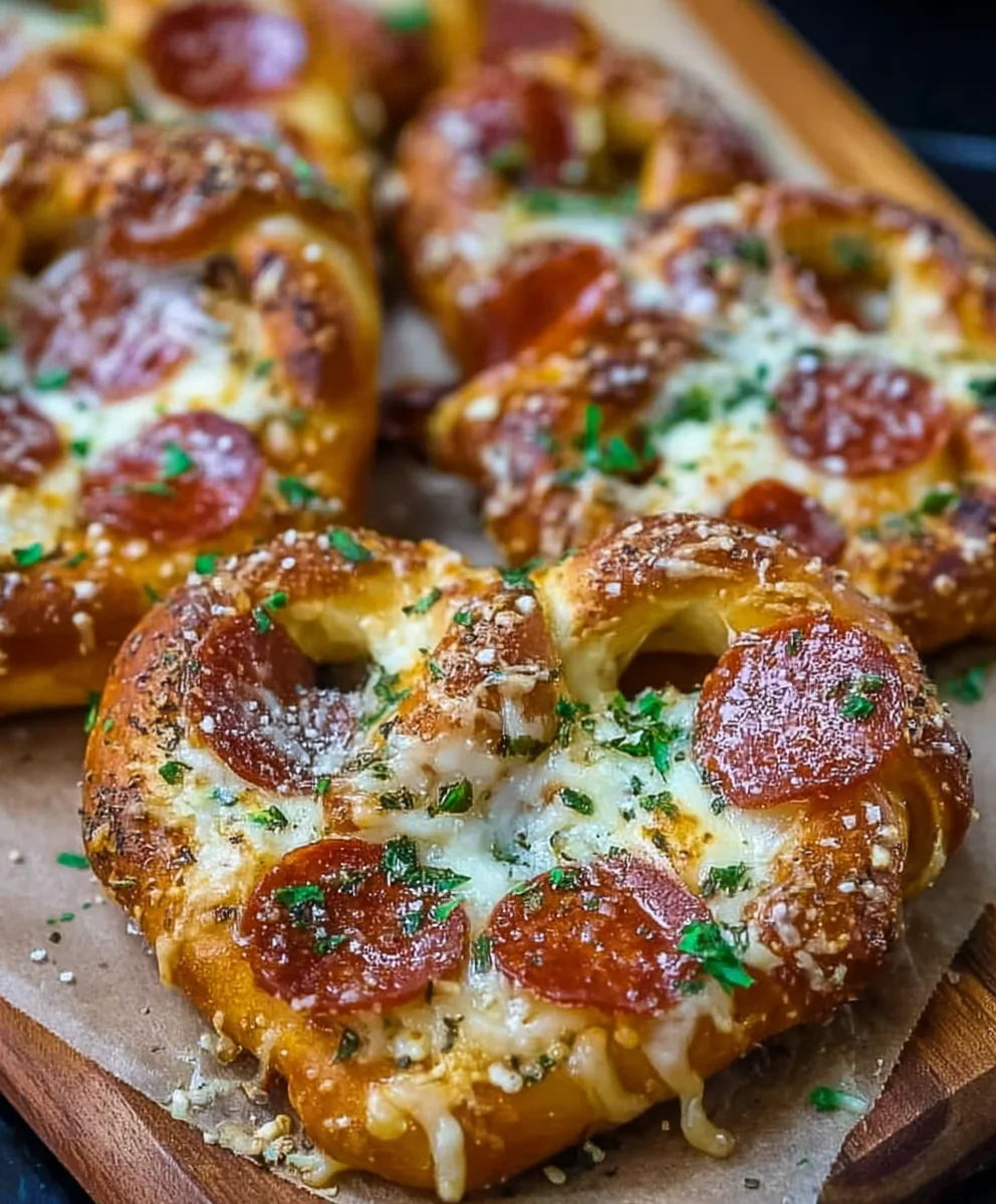 Garlic Butter Beef Beef Pepperoni Pizza Pretzels