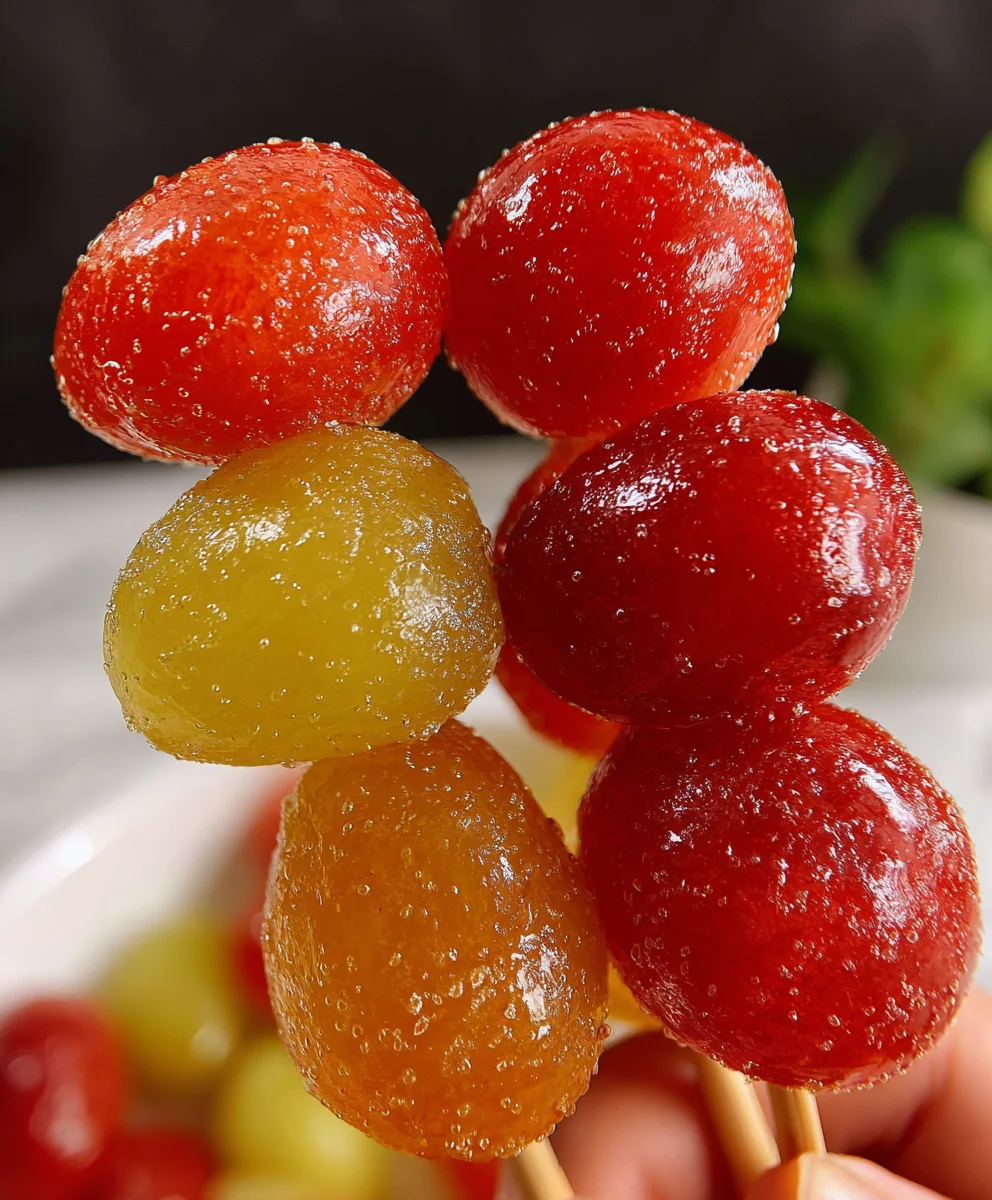 Easy Tanghulu Recipe - Delicious Candied Fruit Skewers