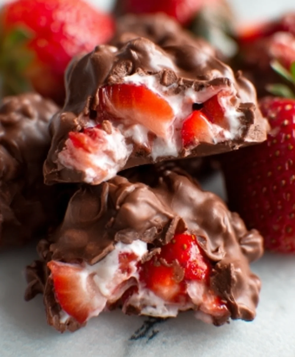 Viral Chocolate Strawberry Yogurt Clusters Recipe