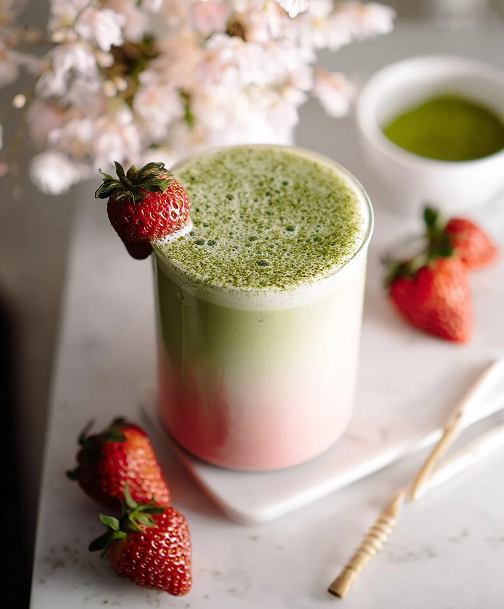 Strawberry Matcha Latte Recipe - Delicious & Refreshing Drink