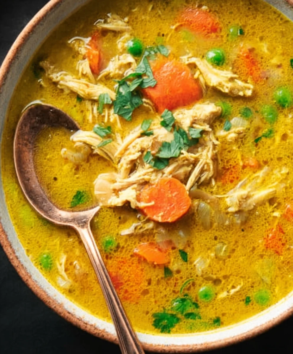 Turmeric Chicken Soup - Soothing Anti Inflammatory Recipe