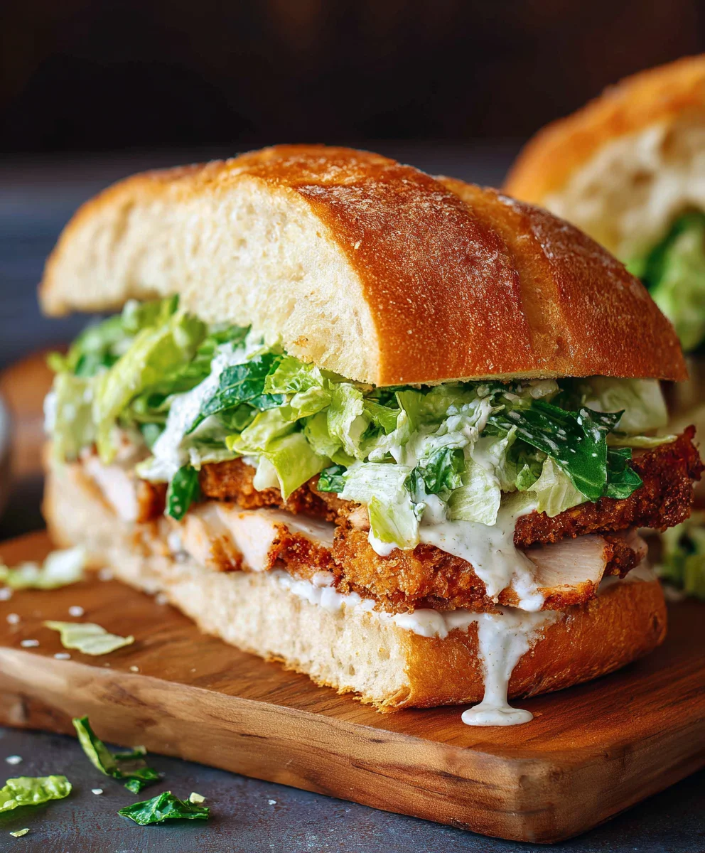 Crispy Chicken Caesar Sandwich-Ultimate Flavor