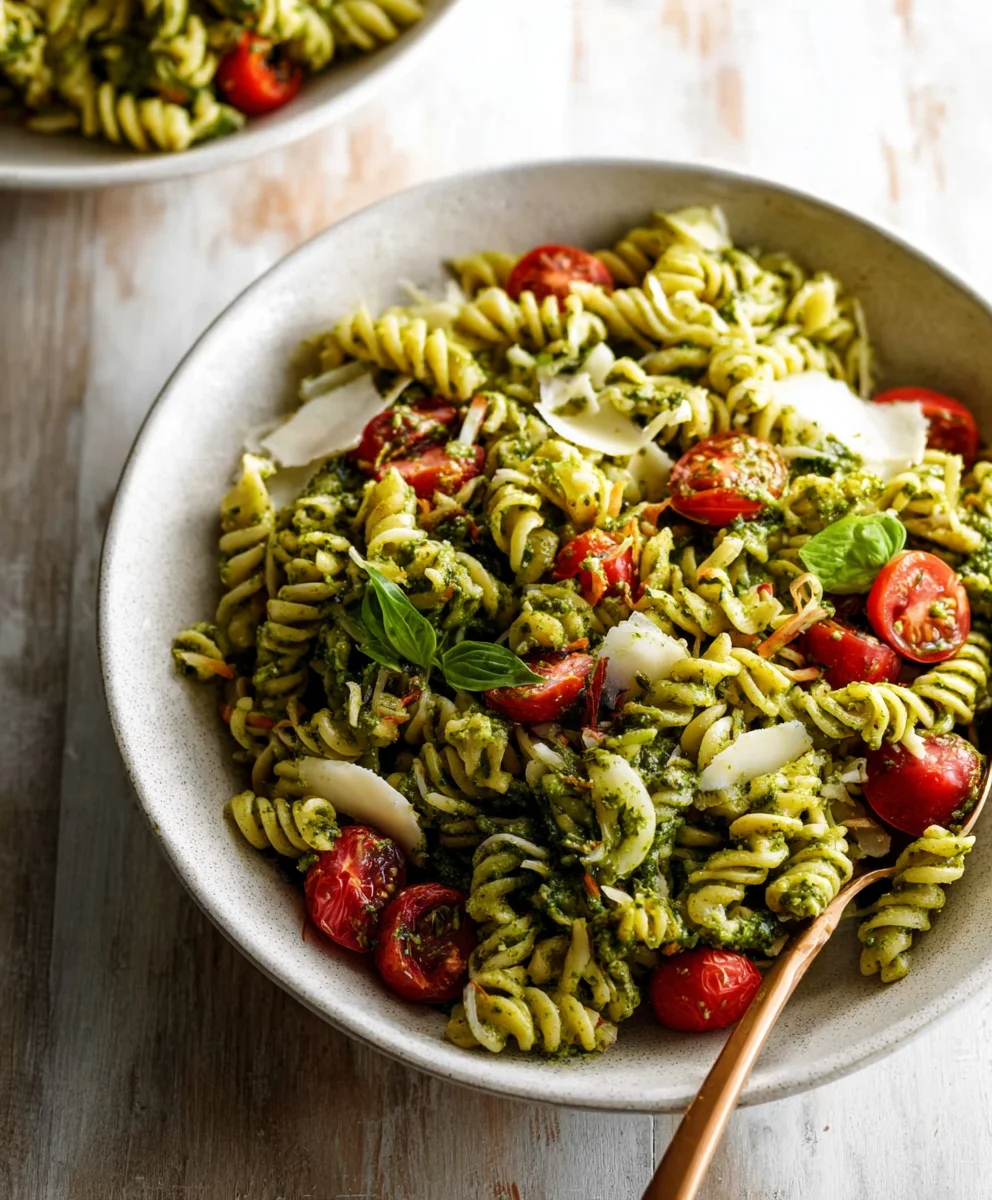 Easy Pesto Pasta Salad Recipe- Fresh & Flavorful