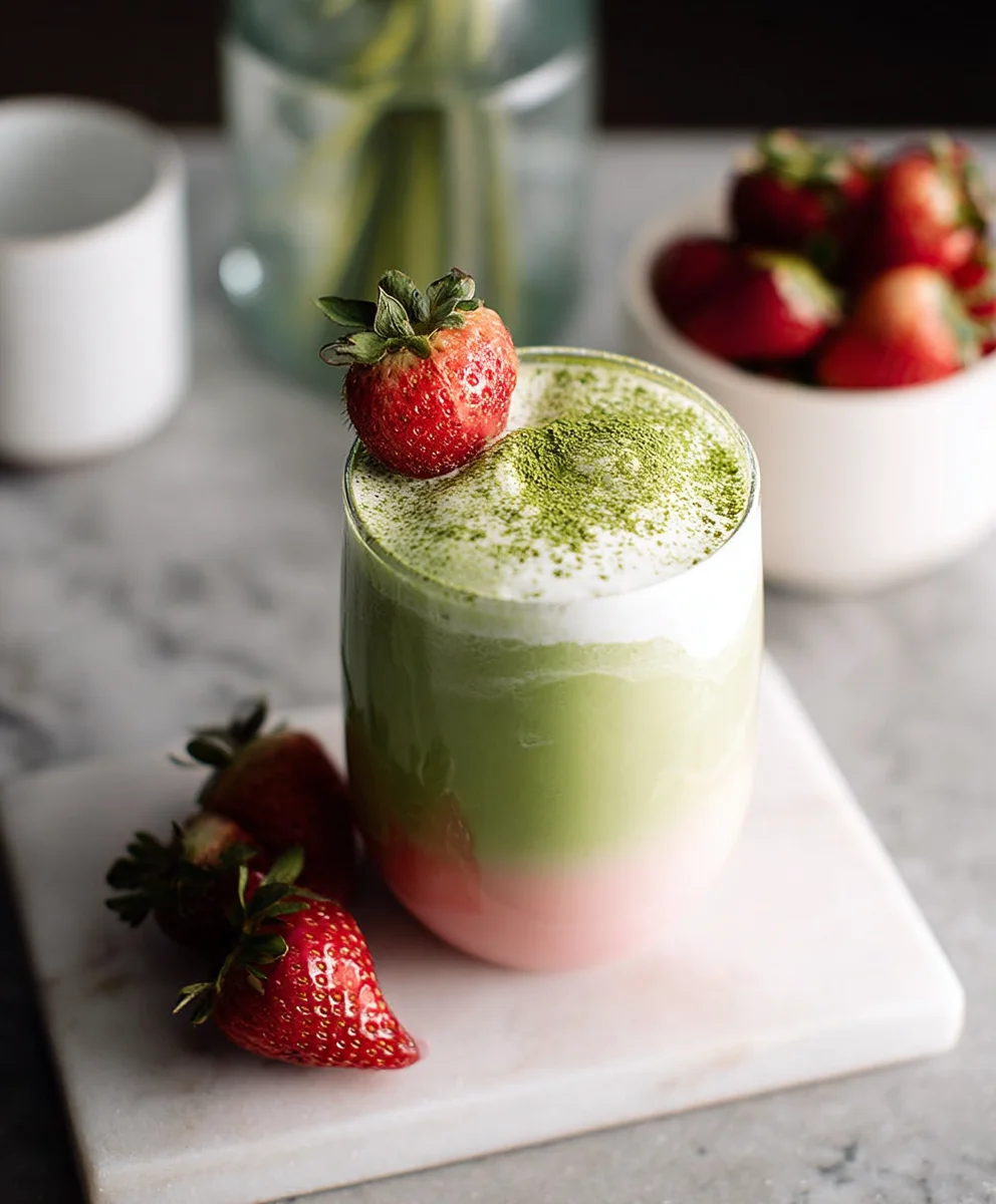 Strawberry Matcha Latte Recipe - Delicious & Refreshing Drink