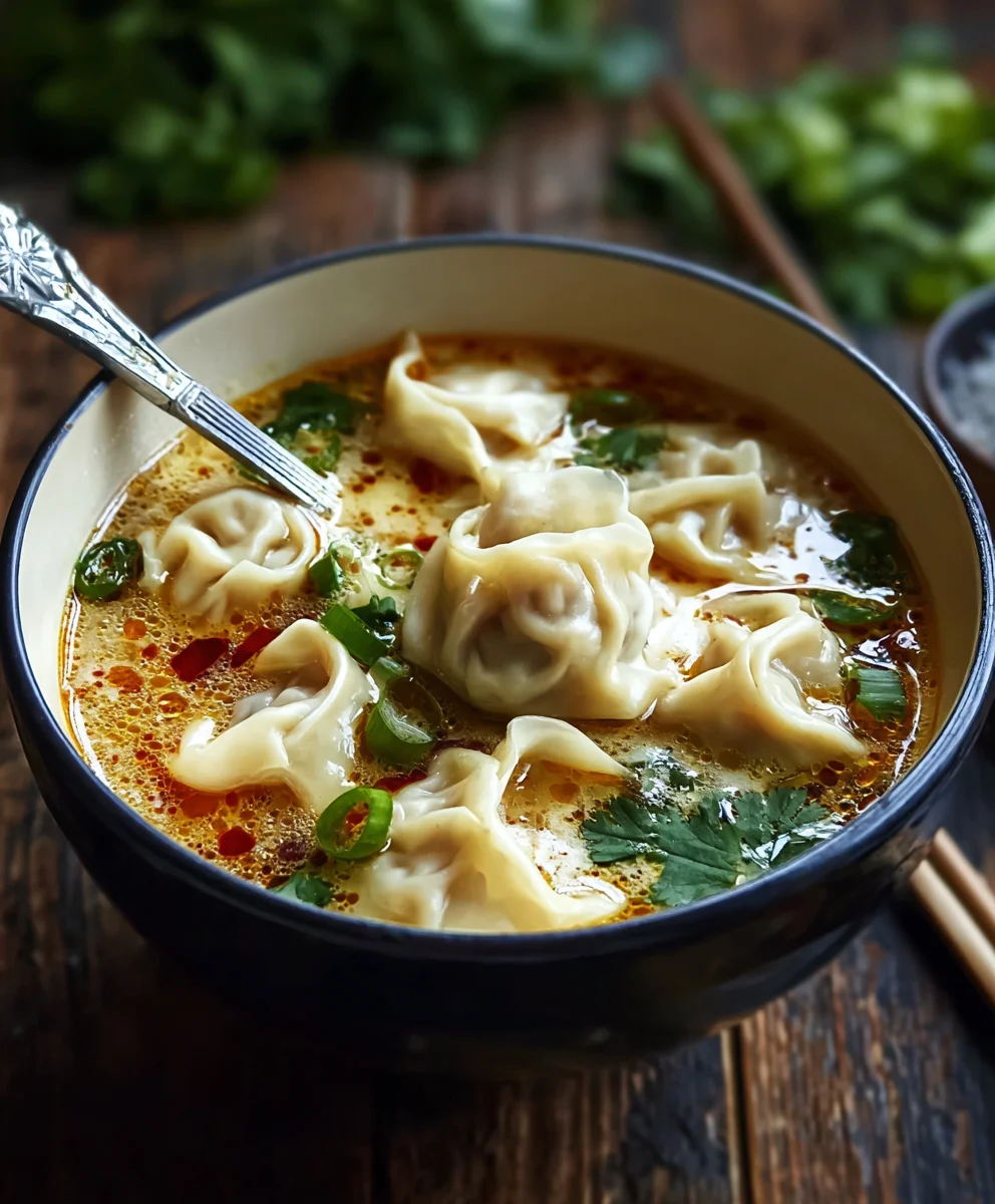 Cozy Beef Potsticker Soup - Comforting Thai Meal