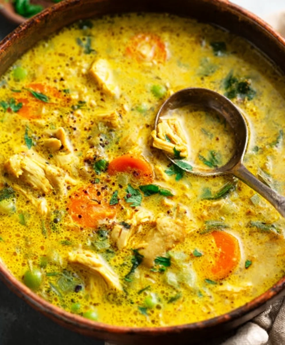 Turmeric Chicken Soup - Soothing Anti Inflammatory Recipe