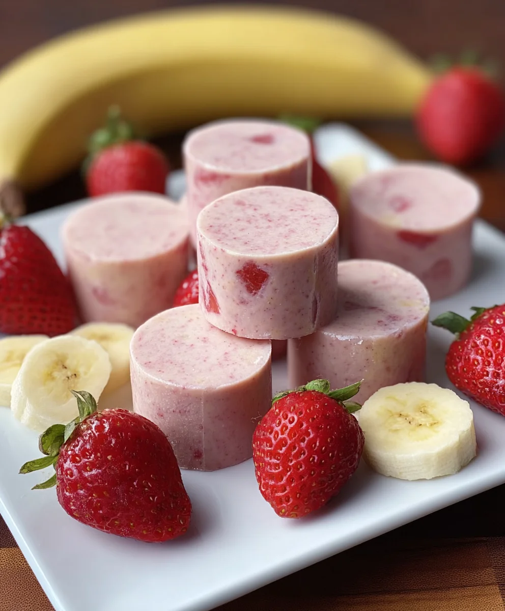 Strawberry Banana Dog Smoothie Bites-Healthy Treat